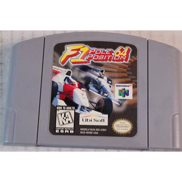 F1 Pole Position 64 N64 (Nintendo 64, 1997) Cartridge Only TESTED WORKING - Picture 5 of 8